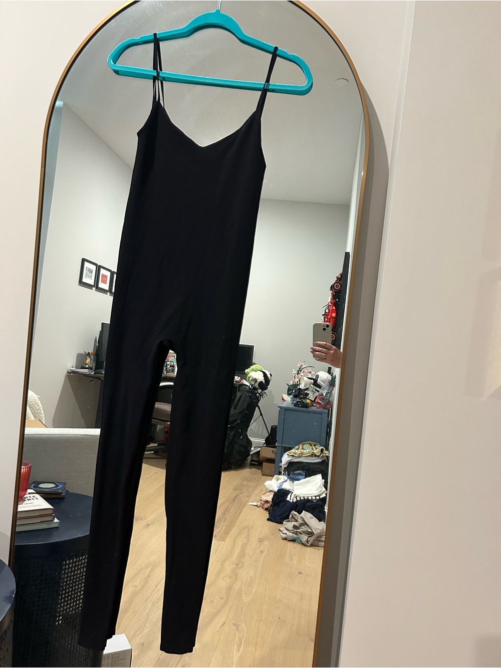 Free People Black Spaghetti-Strap Jumpsuit